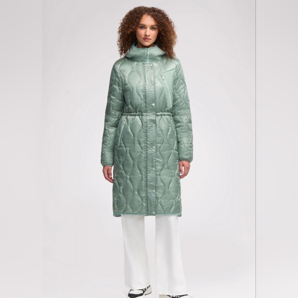 Women's Green PAJAR Quilted Coat